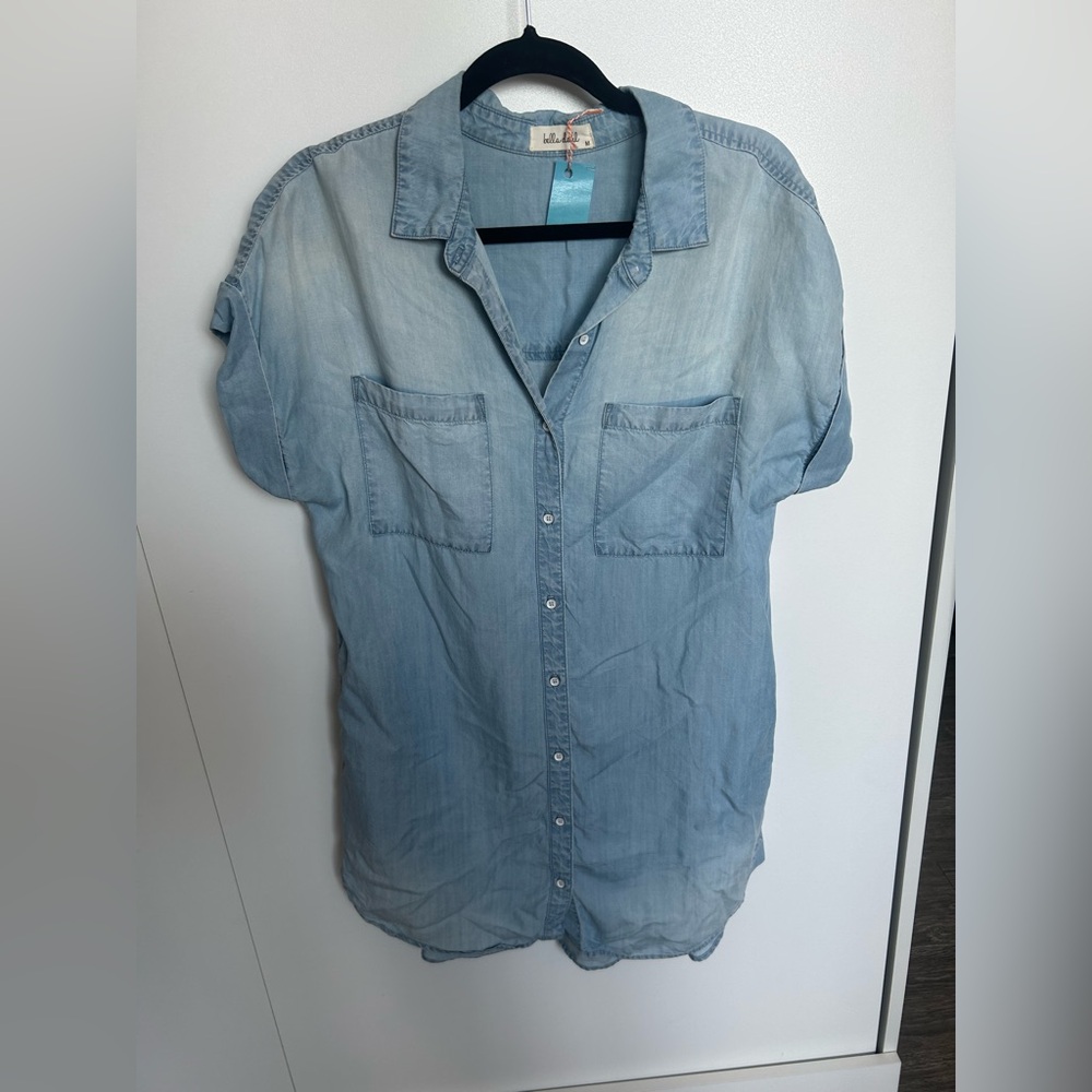 Bella Dahl Jean Dress in Sky Blue